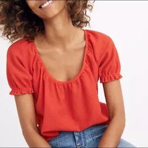 Madewell Red Blouse